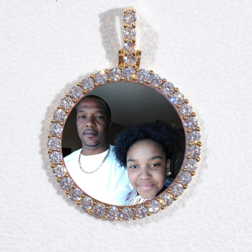 3D CIRCLE CUSTOM PICTURE PENDANT SMALL SIZE
