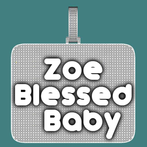 CUSTOM LETTER NECKLACE 3D BIG SQUARE