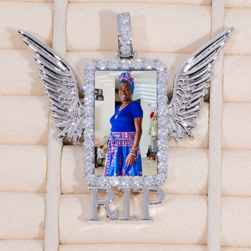 RIP WING 3D CUSTOM PICTURE PENDANT