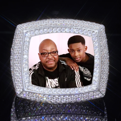 3D CUSTOM PICTURE ICED RING