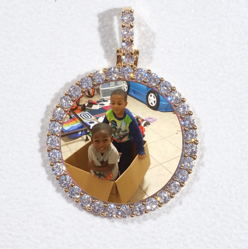3D CIRCLE CUSTOM PICTURE PENDANT SMALL SIZE