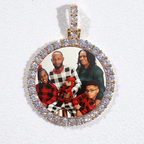 3D CIRCLE CUSTOM PICTURE PENDANT SMALL SIZE