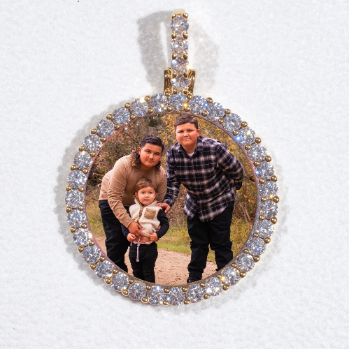 3D CIRCLE CUSTOM PICTURE PENDANT SMALL SIZE