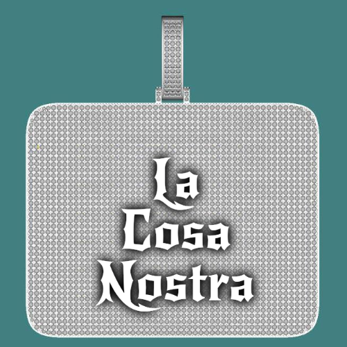 CUSTOM LETTER NECKLACE 3D BIG SQUARE