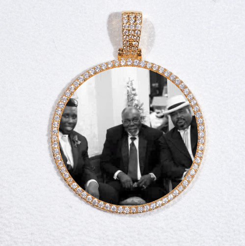 MEDIUM 3D CIRCLE CUSTOM PICTURE PENDANT