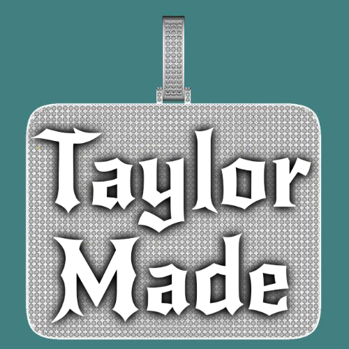 CUSTOM LETTER NECKLACE 3D BIG SQUARE