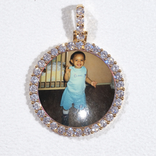 3D CIRCLE CUSTOM PICTURE PENDANT SMALL SIZE