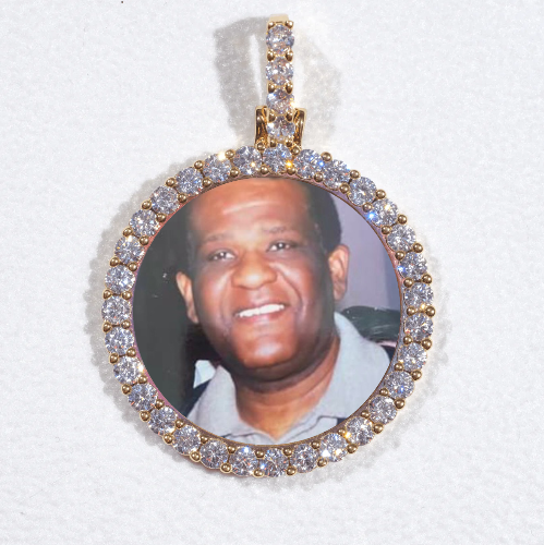 3D CIRCLE CUSTOM PICTURE PENDANT SMALL SIZE