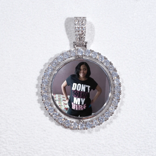 3D Spinning 2-Faced Custom Picture Pendant