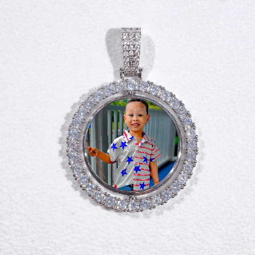 3D Spinning 2-Faced Custom Picture Pendant