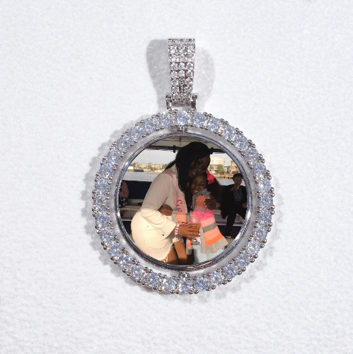 3D Spinning 2-Faced Custom Picture Pendant