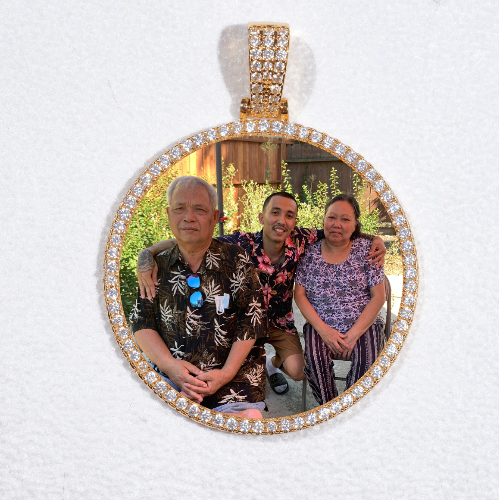 MEDIUM 3D CIRCLE CUSTOM PICTURE PENDANT