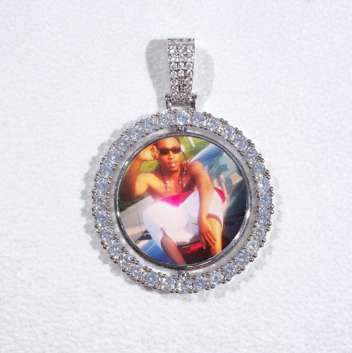 3D Spinning 2-Faced Custom Picture Pendant