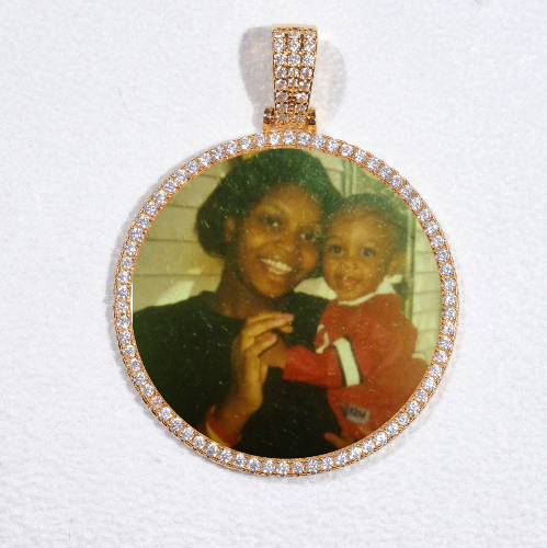 MEDIUM 3D CIRCLE CUSTOM PICTURE PENDANT