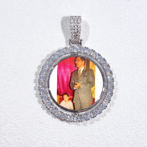 3D Spinning 2-Faced Custom Picture Pendant