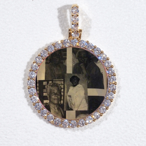3D CIRCLE CUSTOM PICTURE PENDANT SMALL SIZE