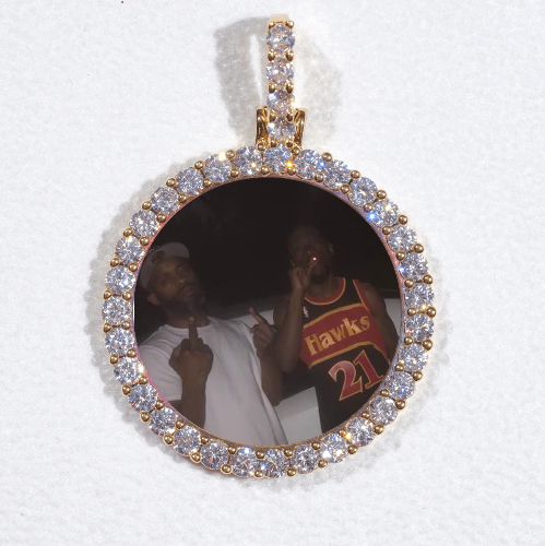 3D CIRCLE CUSTOM PICTURE PENDANT SMALL SIZE