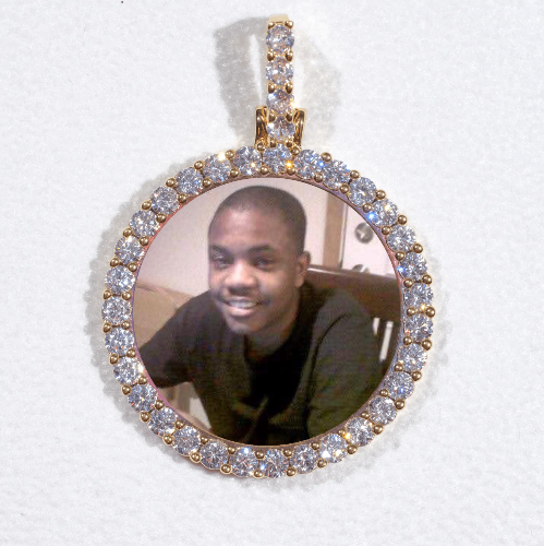 3D CIRCLE CUSTOM PICTURE PENDANT SMALL SIZE
