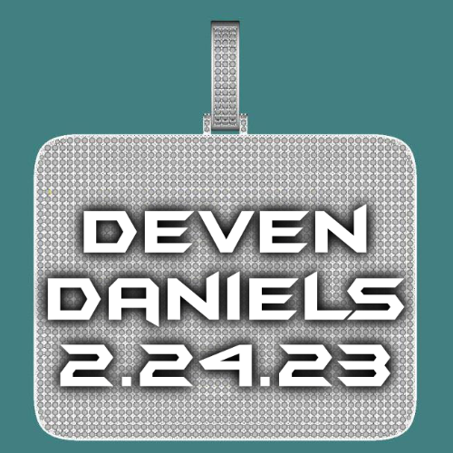 CUSTOM LETTER NECKLACE 3D BIG SQUARE