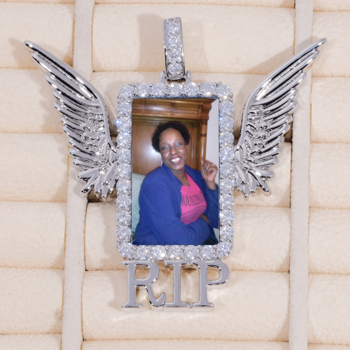 RIP WING 3D CUSTOM PICTURE PENDANT