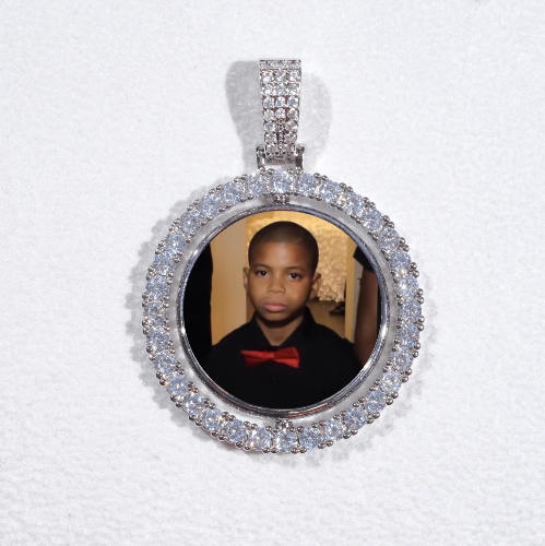 3D Spinning 2-Faced Custom Picture Pendant