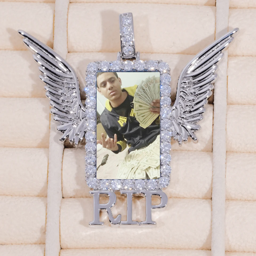 RIP WING 3D CUSTOM PICTURE PENDANT