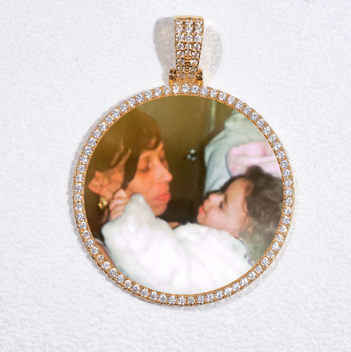 MEDIUM 3D CIRCLE CUSTOM PICTURE PENDANT