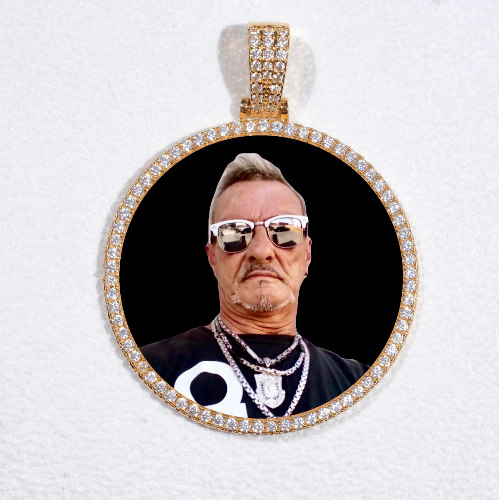MEDIUM 3D CIRCLE CUSTOM PICTURE PENDANT