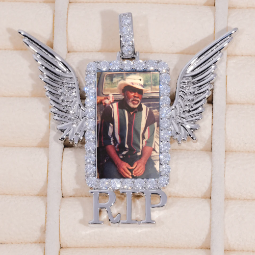 RIP WING 3D CUSTOM PICTURE PENDANT