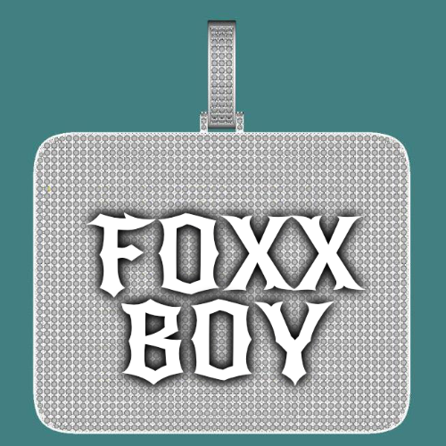 CUSTOM LETTER NECKLACE 3D BIG SQUARE