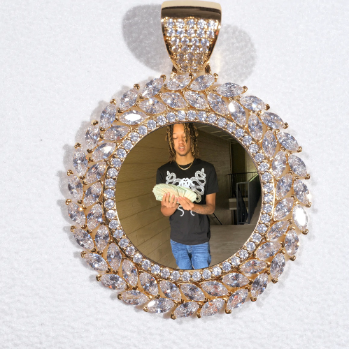 Large 3D Wheat Ear Custom Picture Pendant