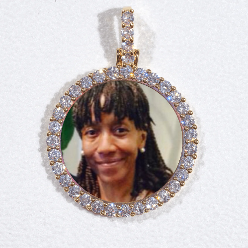 3D CIRCLE CUSTOM PICTURE PENDANT SMALL SIZE