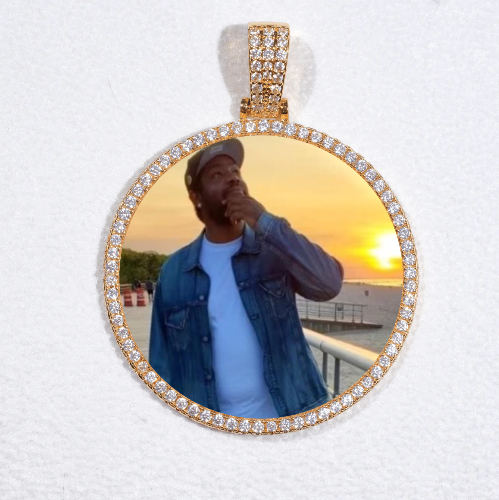 MEDIUM 3D CIRCLE CUSTOM PICTURE PENDANT