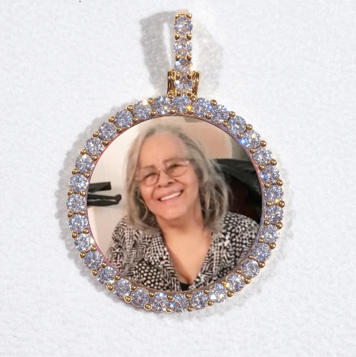 3D CIRCLE CUSTOM PICTURE PENDANT SMALL SIZE