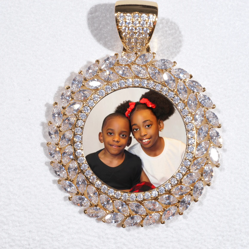 Large 3D Wheat Ear Custom Picture Pendant