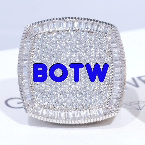 CUSTOM LETTER 3D ICED RING