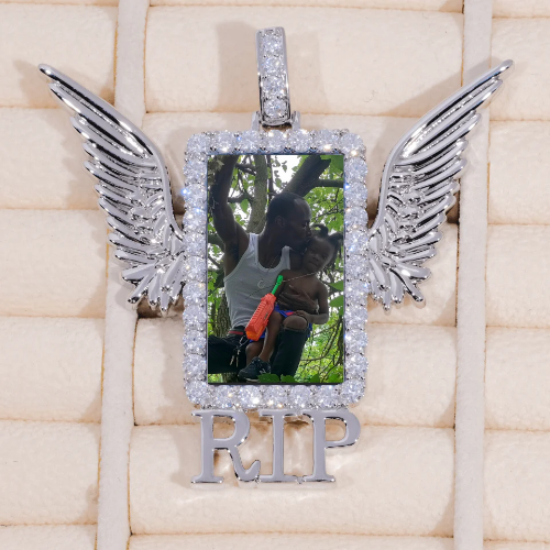 RIP WING 3D CUSTOM PICTURE PENDANT