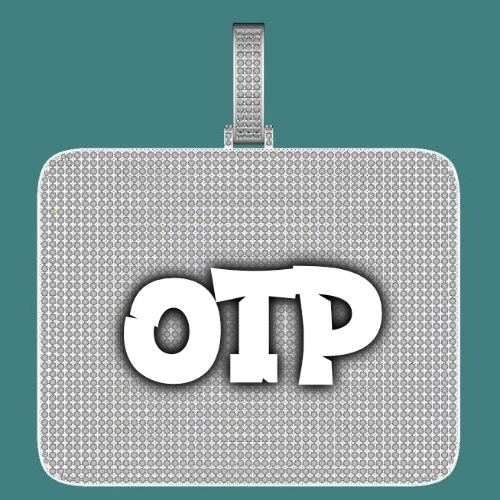 CUSTOM LETTER NECKLACE 3D BIG SQUARE