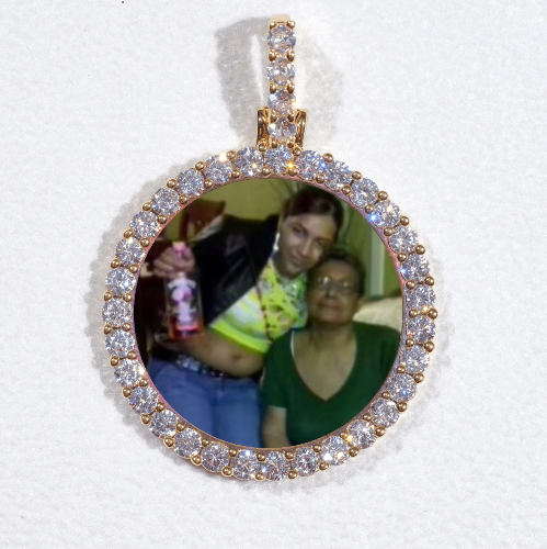 3D CIRCLE CUSTOM PICTURE PENDANT SMALL SIZE