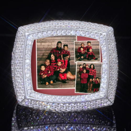 3D CUSTOM PICTURE ICED RING