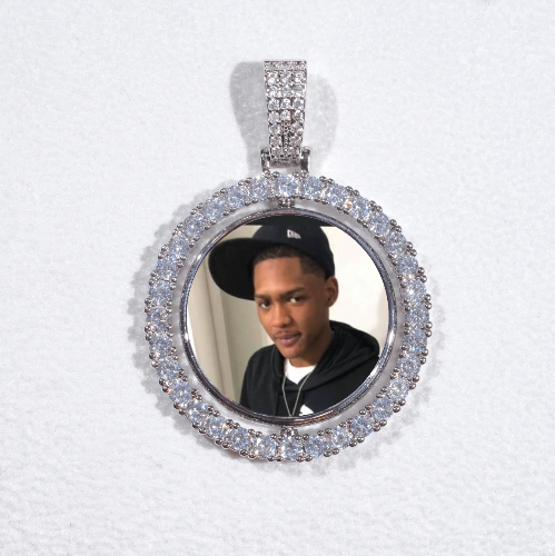 3D Spinning 2-Faced Custom Picture Pendant