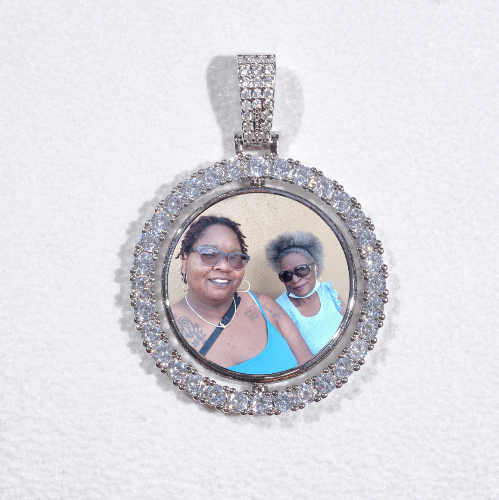 3D Spinning 2-Faced Custom Picture Pendant