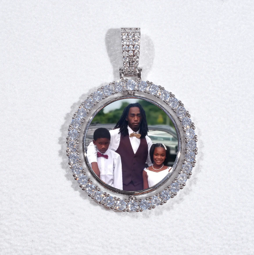 3D Spinning 2-Faced Custom Picture Pendant