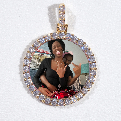 3D CIRCLE CUSTOM PICTURE PENDANT SMALL SIZE