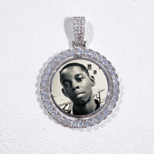 3D Spinning 2-Faced Custom Picture Pendant