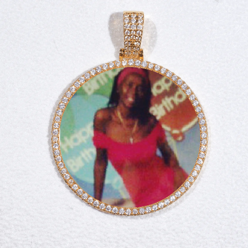 MEDIUM 3D CIRCLE CUSTOM PICTURE PENDANT