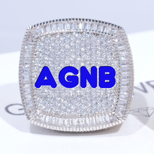 CUSTOM LETTER 3D ICED RING