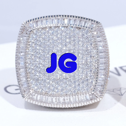 CUSTOM LETTER 3D ICED RING