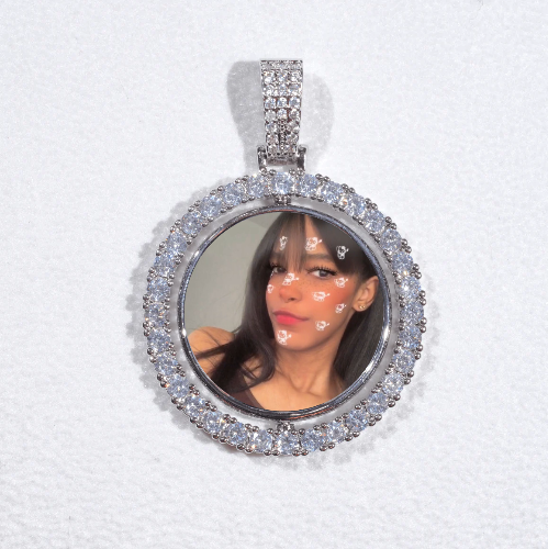 3D Spinning 2-Faced Custom Picture Pendant