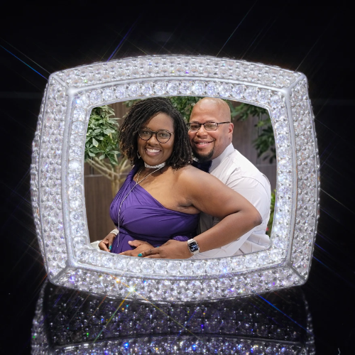 3D CUSTOM PICTURE ICED RING